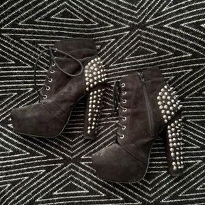 Studded heeled boots 5